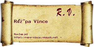 Répa Vince névjegykártya